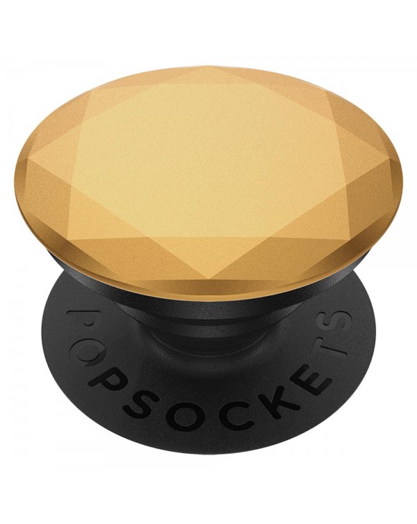 PopSockets - PopGrip (complete swappable PopGrip) Metallic Diamond Medallion Gold