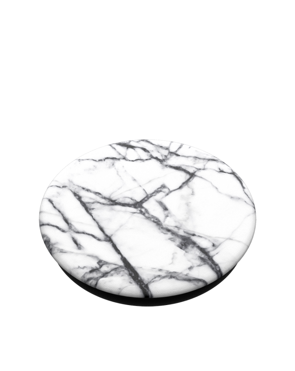 PopSockets - PopGrip (complete swappable PopGrip) Dove White Marble