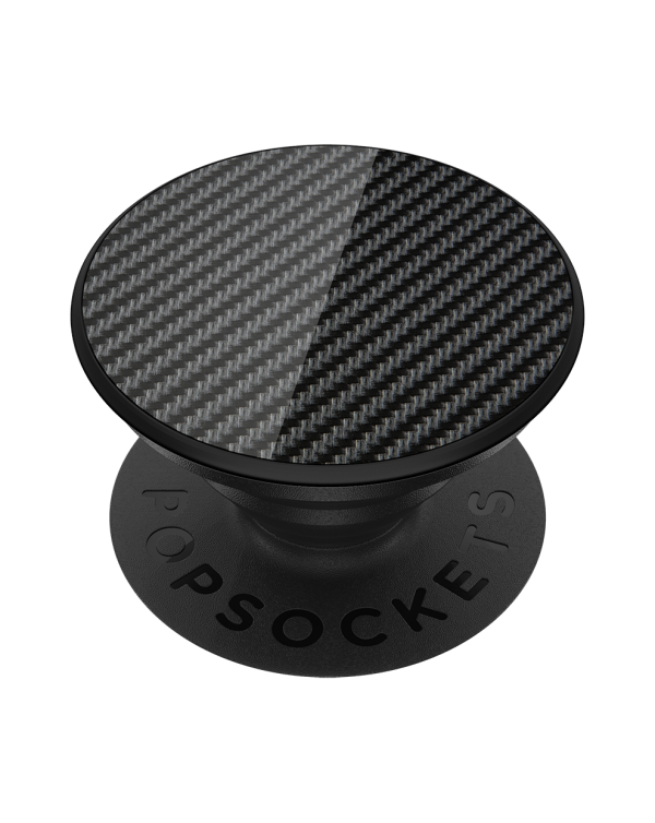 PopSockets - PopGrip (complete swappable PopGrip) Genuine Carbon Fiber