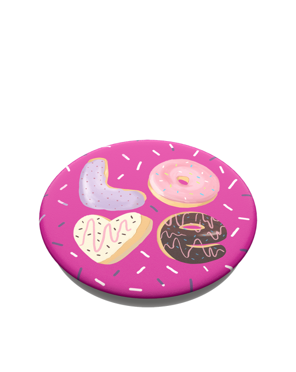 PopSockets - PopGrip (complete swappable PopGrip) Love Donut