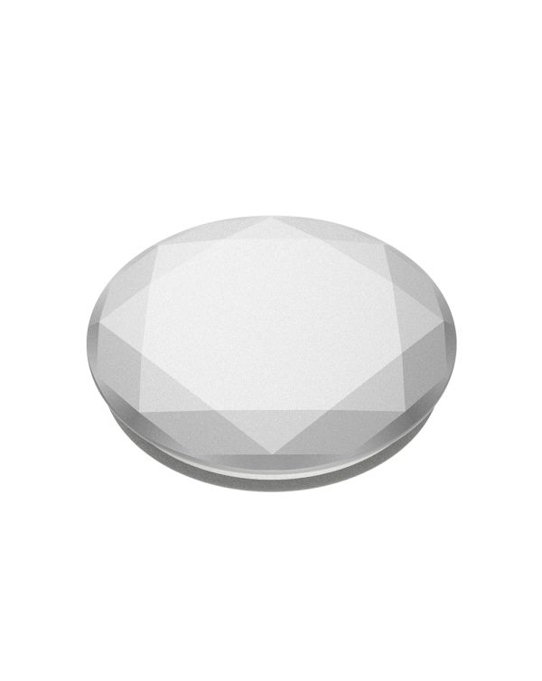 PopSockets - PopGrip (complete swappable PopGrip) Metallic Diamond Silver
