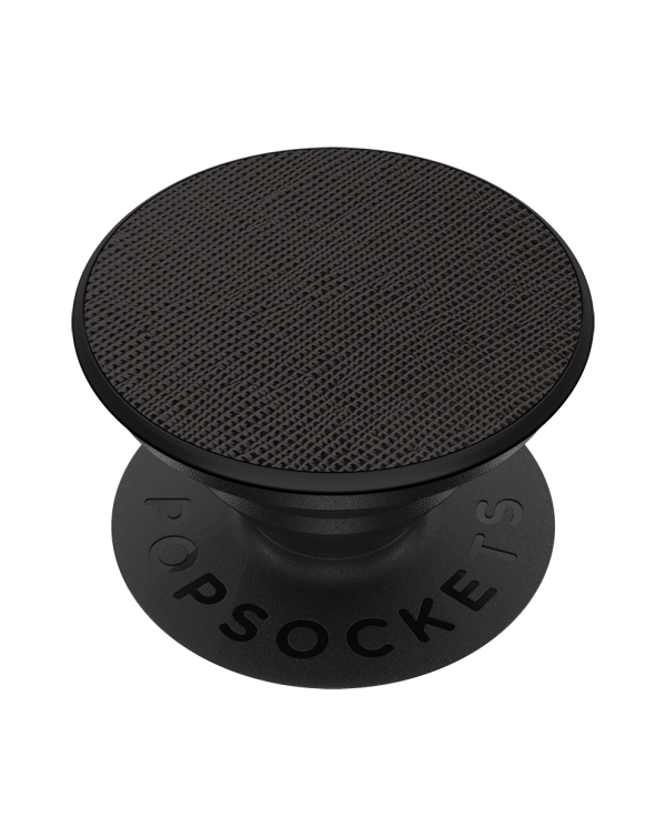 PopSockets - PopGrip (complete swappable PopGrip) Saffiano Black