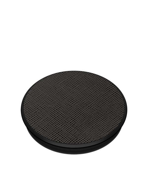 PopSockets - PopGrip (complete swappable PopGrip) Saffiano Black