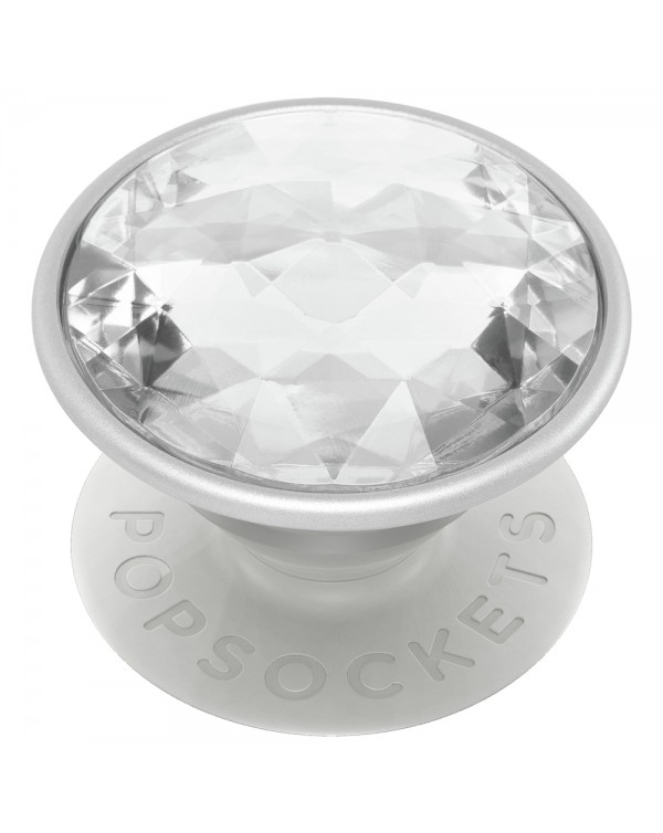 PopSockets - PopGrip (complete swappable PopGrip) Disco Crystal Silver