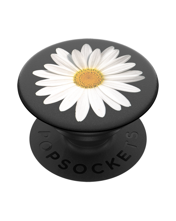 PopSockets - PopGrip (complete swappable PopGrip) White Daisy