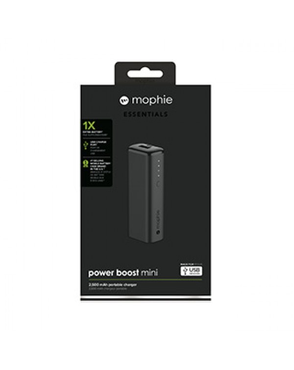mophie black 2600 mAh power boost v2 mini