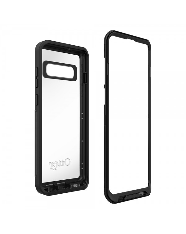 Otterbox - Pursuit Case Black/Clear for for Samsung Galaxy S10+