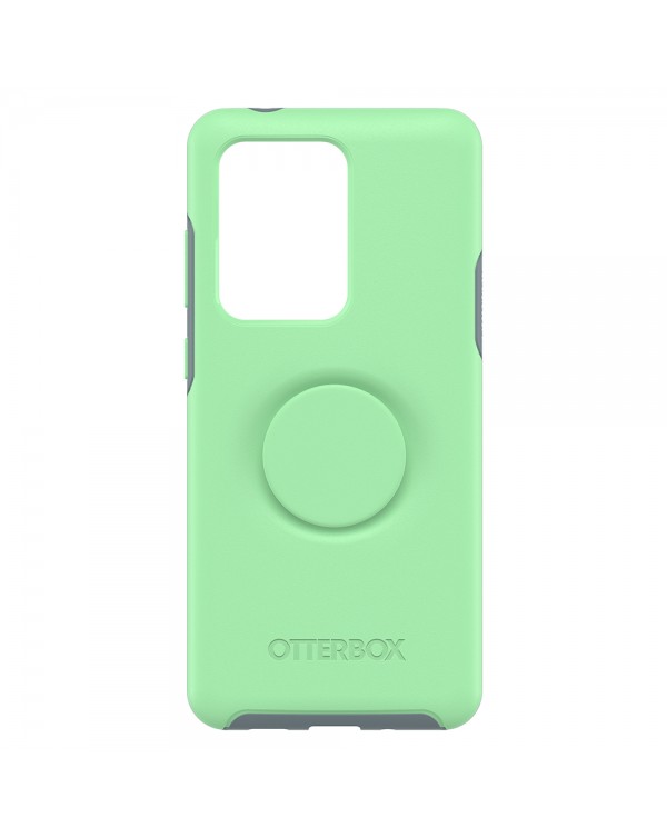 Otterbox - Otter + Pop Symmetry Case with Swappable PopTop Mint To Be for Samsung Galaxy S20 Ultra
