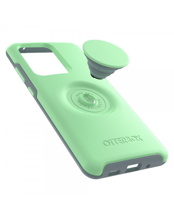 Otterbox - Otter + Pop Symmetry Case with Swappable PopTop Mint To Be for Samsung Galaxy S20 Ultra