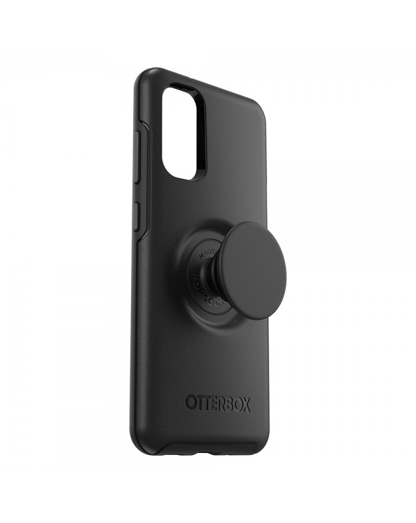 Otterbox - Otter + Pop Symmetry Case with Swappable PopTop Black for Samsung Galaxy S20+