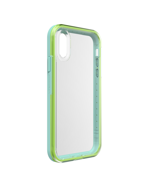 LifeProof - Slam Dropproof Case Sea Glass (Clear/Lime/Blue) for iPhone XR