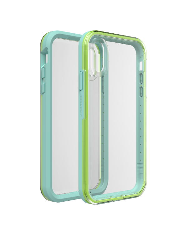 LifeProof - Slam Dropproof Case Sea Glass (Clear/Lime/Blue) for iPhone XR