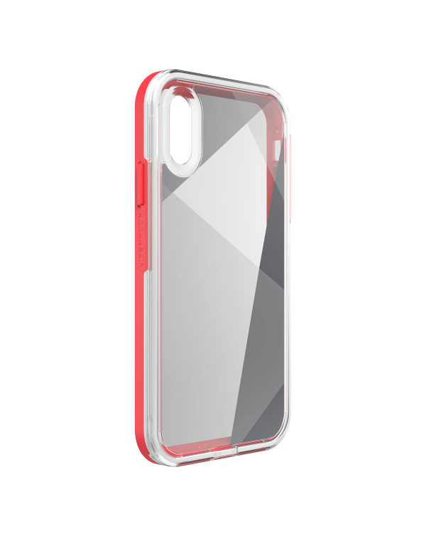 LifeProof - Slam Dropproof Case Whats The Angle (Clear/White/Coral) for iPhone XR