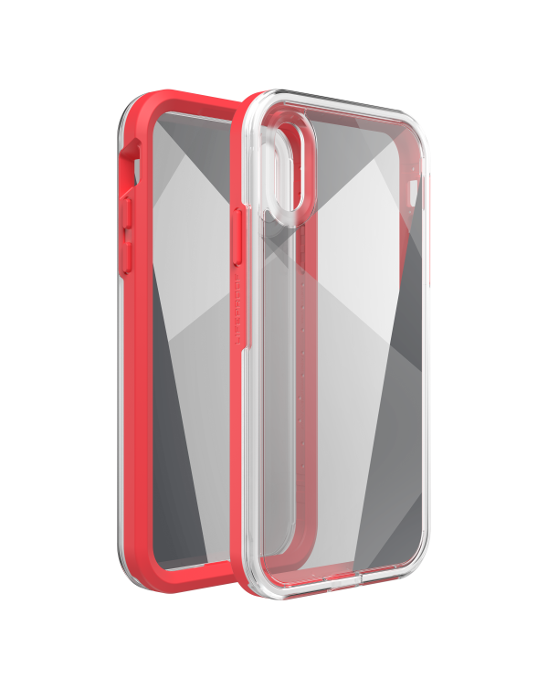 LifeProof - Slam Dropproof Case Whats The Angle (Clear/White/Coral) for iPhone XR