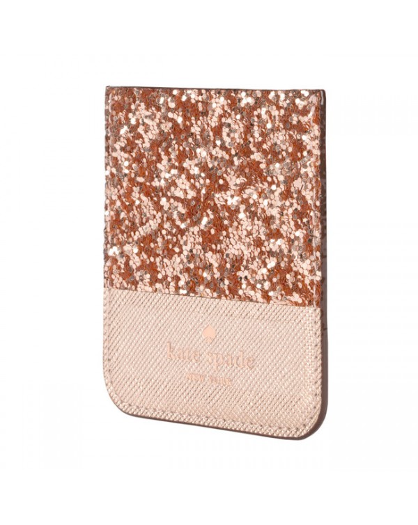 Kate Spade - Sticker Pocket Glitter Rose Gold