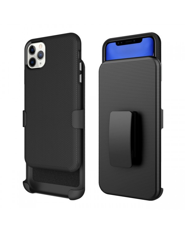 Blu Element - Armour 2X Case and Holster Combo Black for iPhone 12/12 Pro BULK