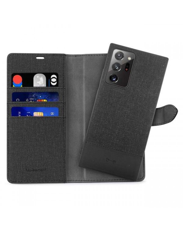 Blu Element - 2 in 1 Folio Case Black/Black for Samsung Galaxy Note20 Ultra