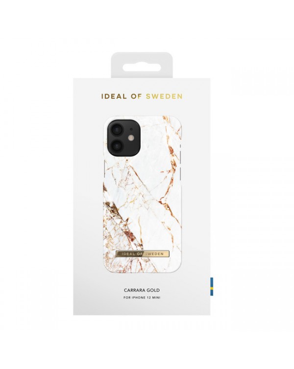 Ideal of Sweden - Fashion Case Carrara Gold for iPhone 12 mini
