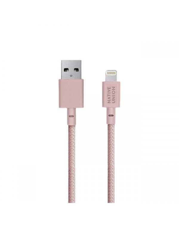 Native Union - Charge/Sync Belt Cable XL Lightning 10ft Rose
