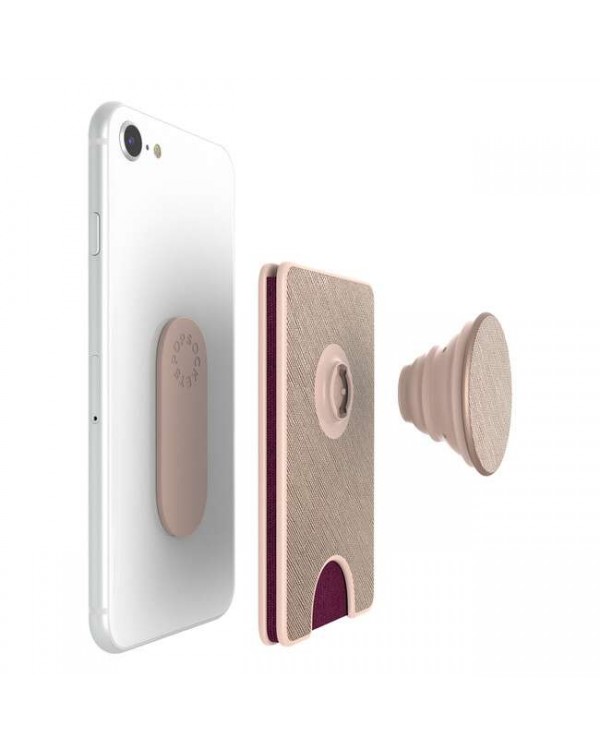 PopSockets - PopWallet+ Saffiano Rose Gold