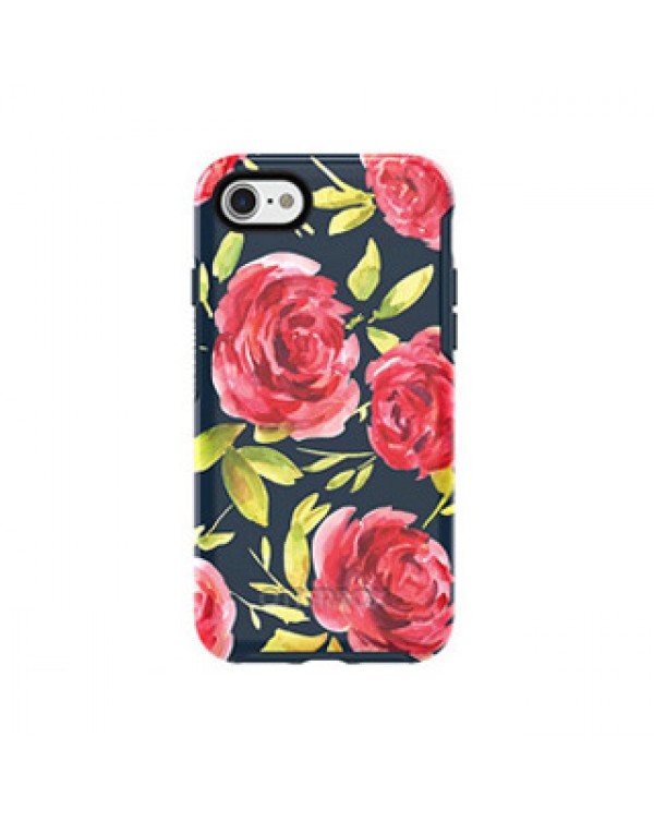 iPhone 8/7 Otterbox Blue/Blue (Bouquet) Symmetry Graphic Series case