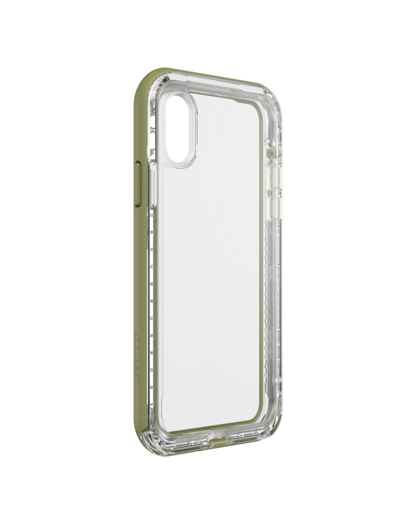 LifeProof - Next Dropproof Case Zipline (Clear/Mosstone) for iPhone XS/X