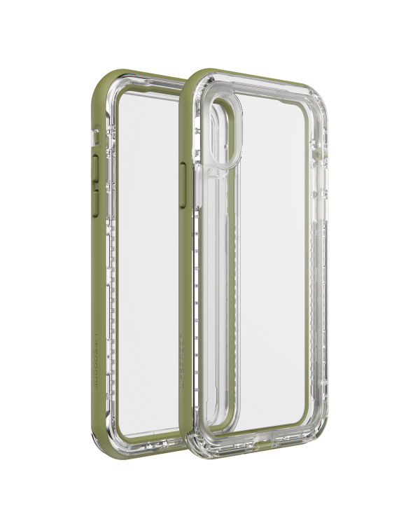 LifeProof - Next Dropproof Case Zipline (Clear/Mosstone) for iPhone XS/X