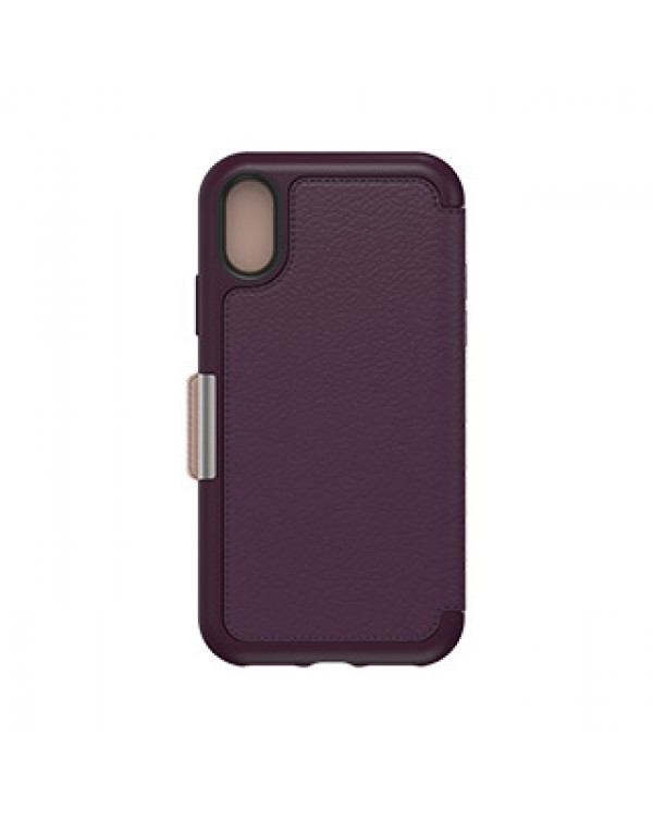 iPhone X/Xs Otterbox Purple/Pink (Royal Blush) Leather Strada Folio case
