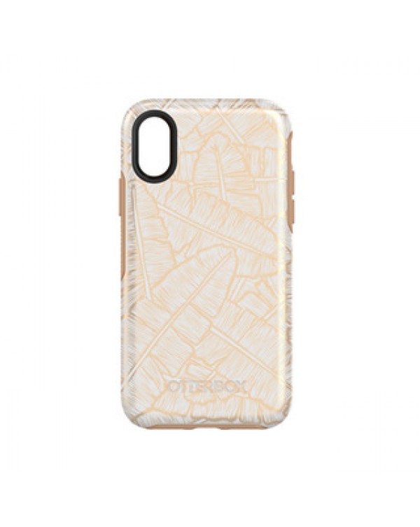 iPhone X/Xs Otterbox White/Brown (Throwing Shade) Symmetry Graphics Series case