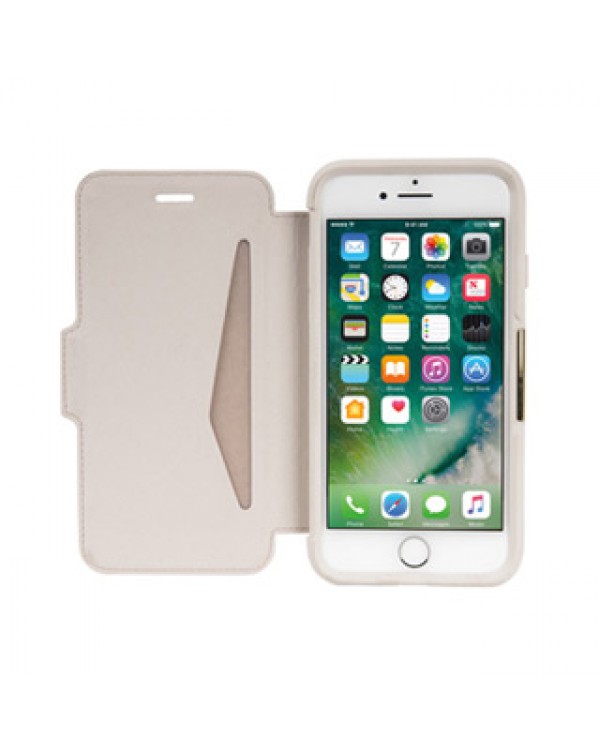 iPhone 8/7 Otterbox Beige/Beige (Soft Opal) Leather Strada Folio case
