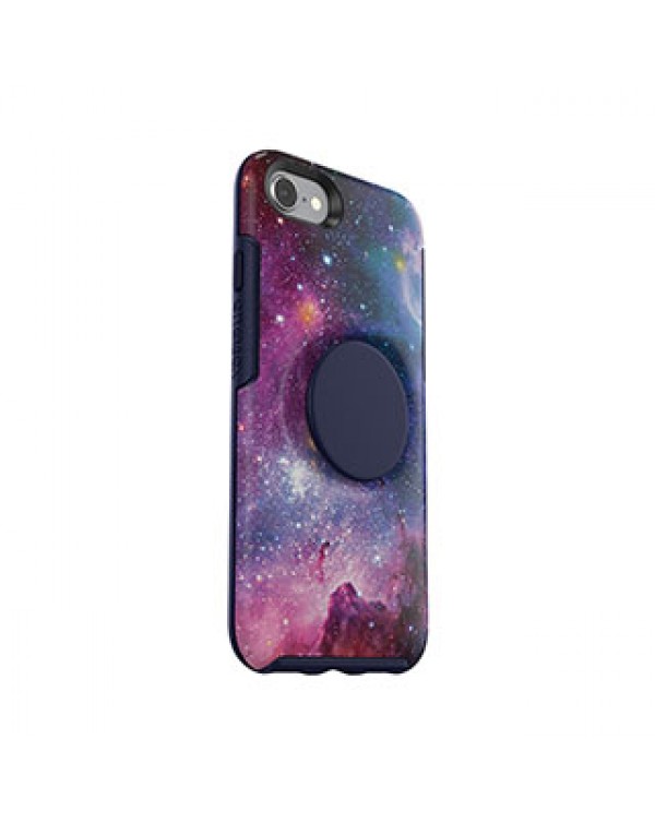 iPhone 8/7 Otterbox + POP Blue/Blue (Blue Nebula) Symmetry Series Case
