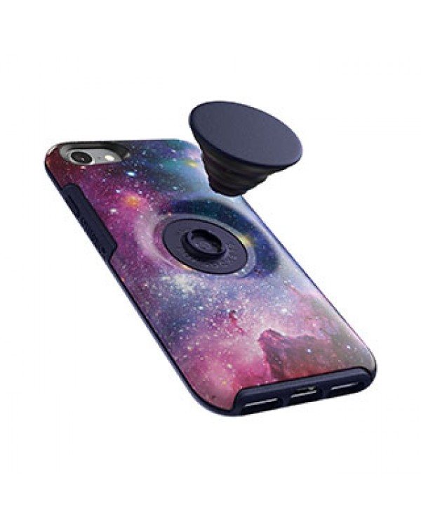 iPhone 8/7 Otterbox + POP Blue/Blue (Blue Nebula) Symmetry Series Case