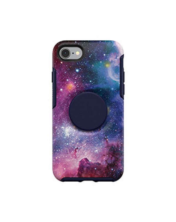 iPhone 8/7 Otterbox + POP Blue/Blue (Blue Nebula) Symmetry Series Case