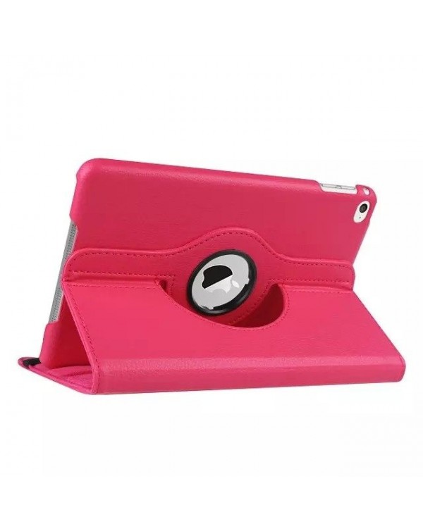 Rotating Flip Cover For Apple iPad Mini 4  Hot Pink