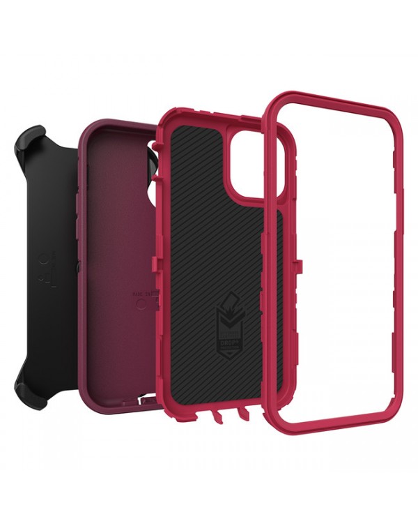 Otterbox - Defender Protective Case Raspberry Wine/Boysenberry for iPhone 12 mini