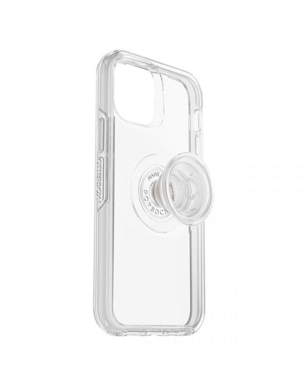 Otterbox - Otter + Pop Symmetry Clear Case with PopTop Clear/Off White for iPhone 12/12 Pro