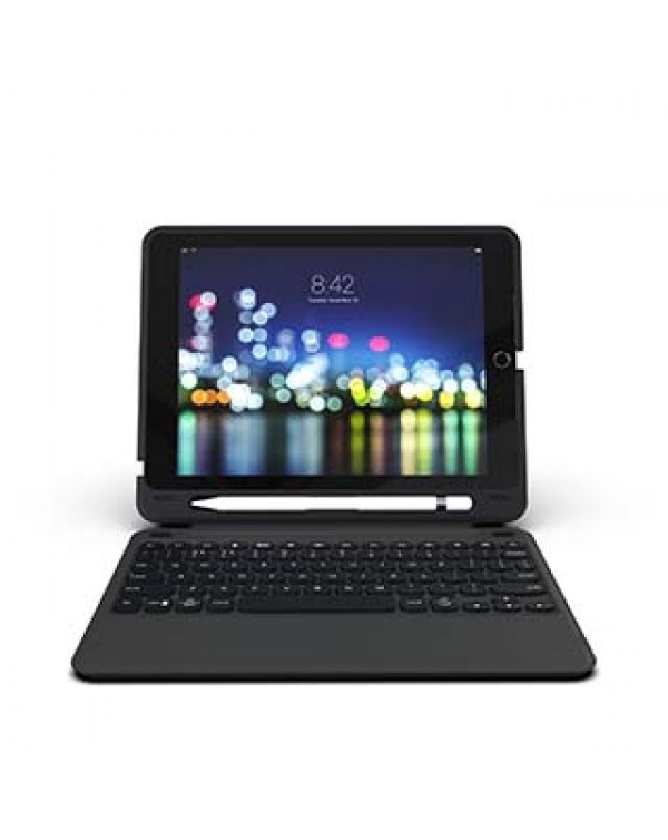 iPad 10.2 (2019/2020/2021)(7th/8th/9th Gen) ZAGG Black Keyboard Slim Book Case