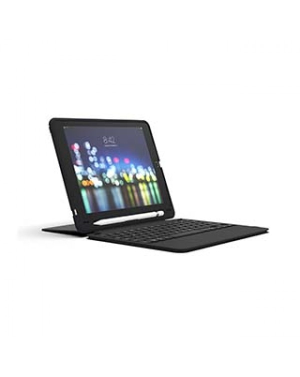 iPad 10.2 (2019/2020/2021)(7th/8th/9th Gen) ZAGG Black Keyboard Slim Book Case